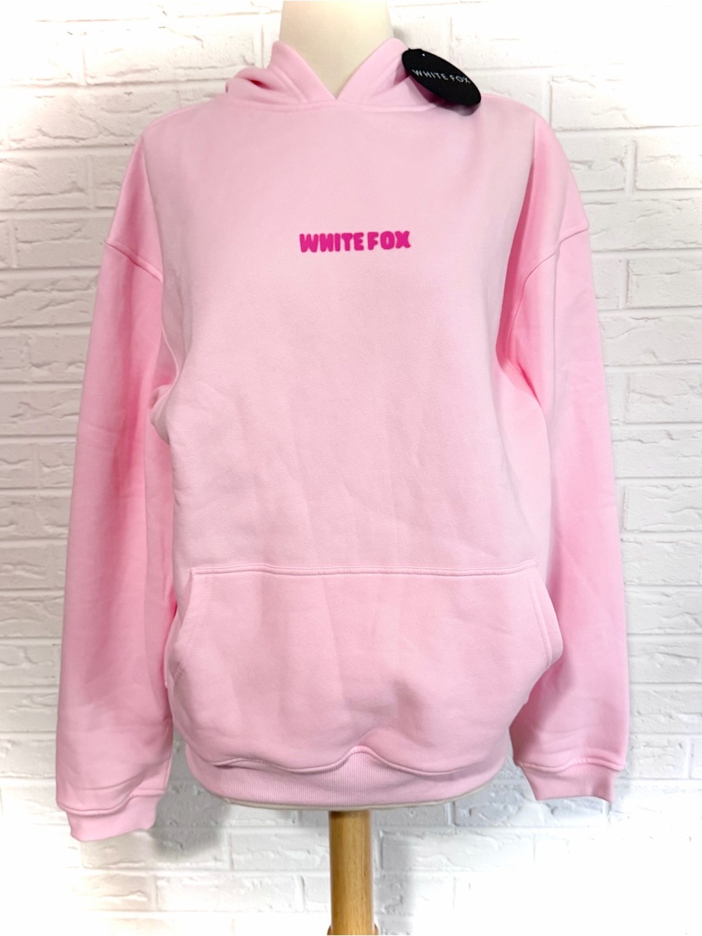 NWT 11th Street New York or Nowhere Oversized Hoodie and Shorts Pink Sugar S/M - Picture 7 of 11